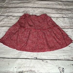 Brandy Melville Floral Print Tiered Ruffle Skirt Size OS